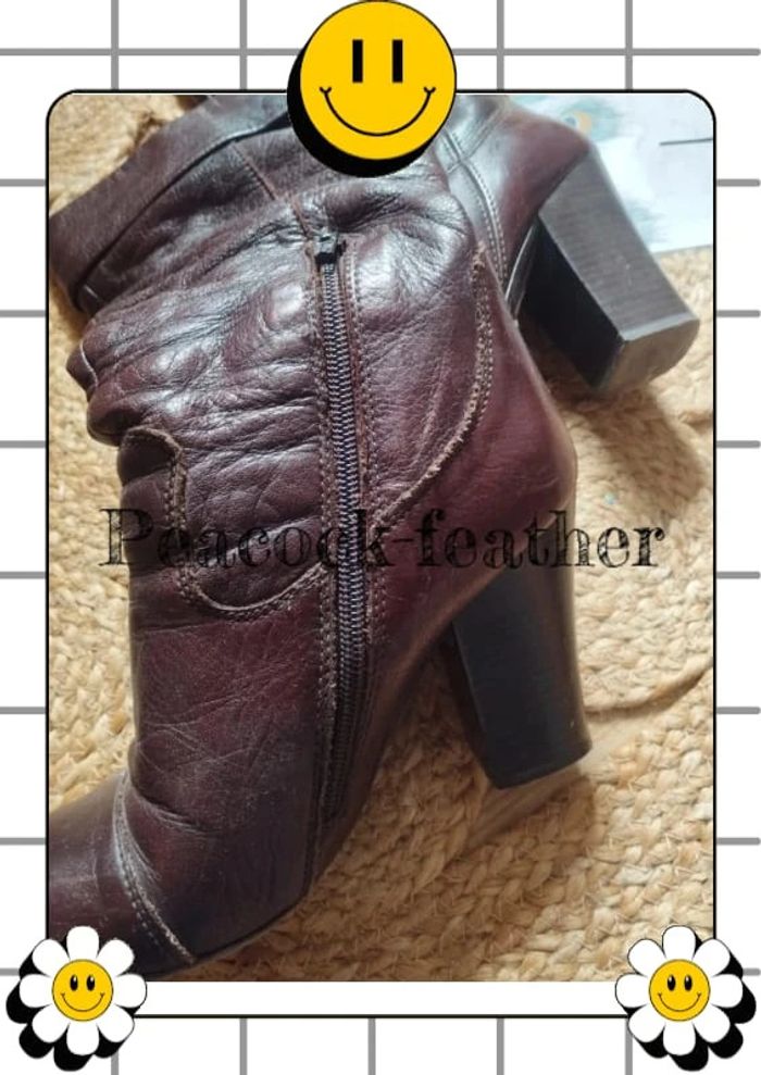 Bottes talons marrons 36 - photo numéro 6
