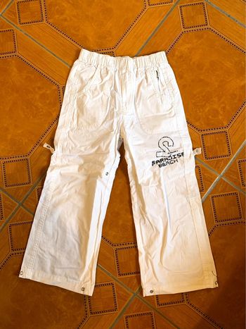 Pantacourts blanc enfant