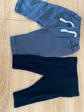 Lot de 2 pantalons bébé 3 mois