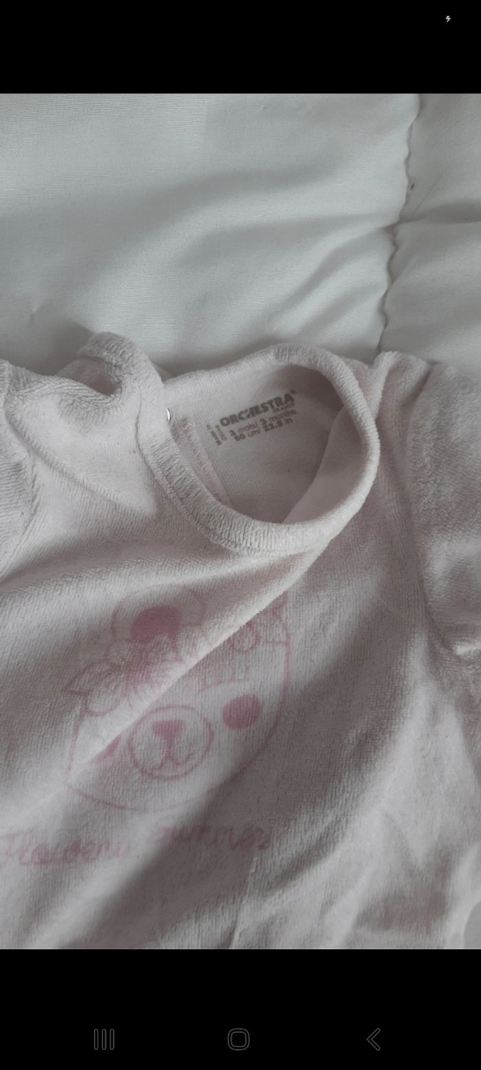 Pyjama bébé fille 3 mois - photo numéro 2