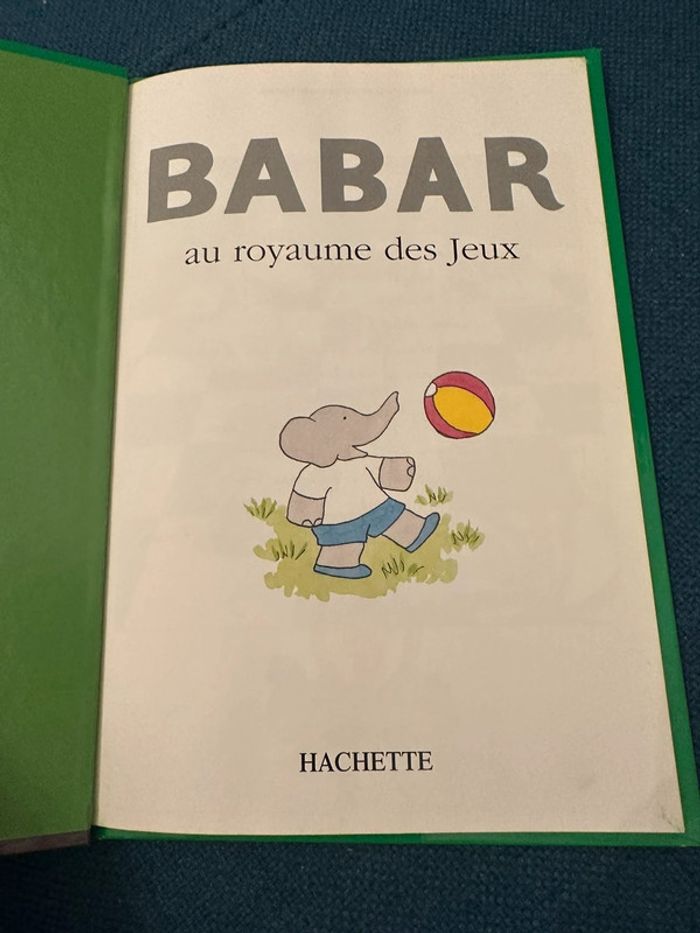 Livre vintage Mes premières histoires de Babar Bibliothèque Hachette des petits - photo numéro 3