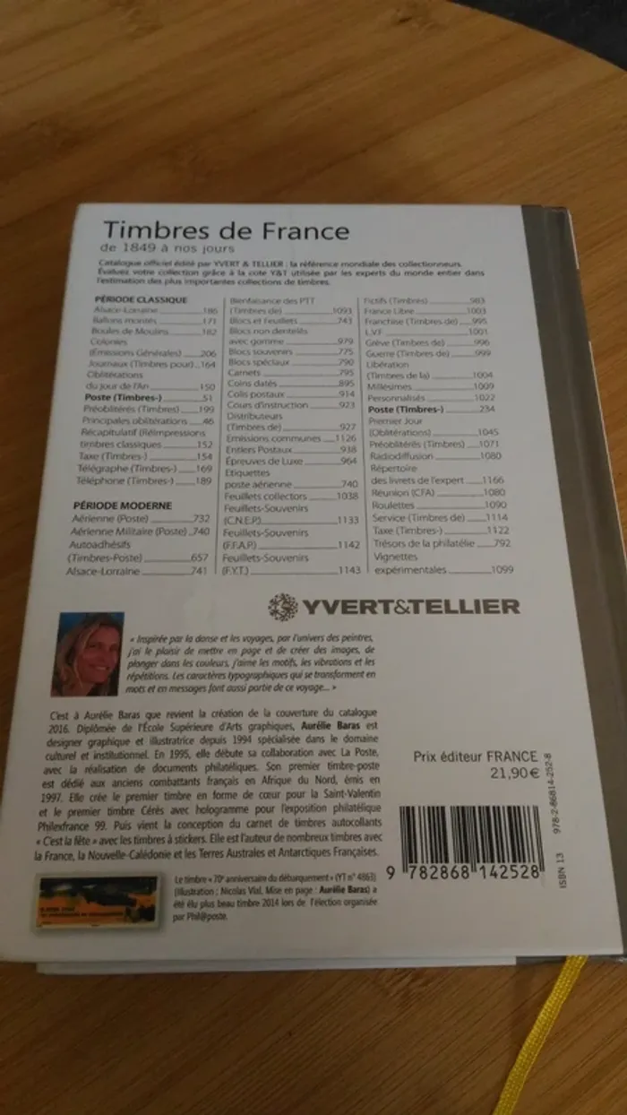 Timbres de France Tome1 Yves Tellier 2016 - photo numéro 2