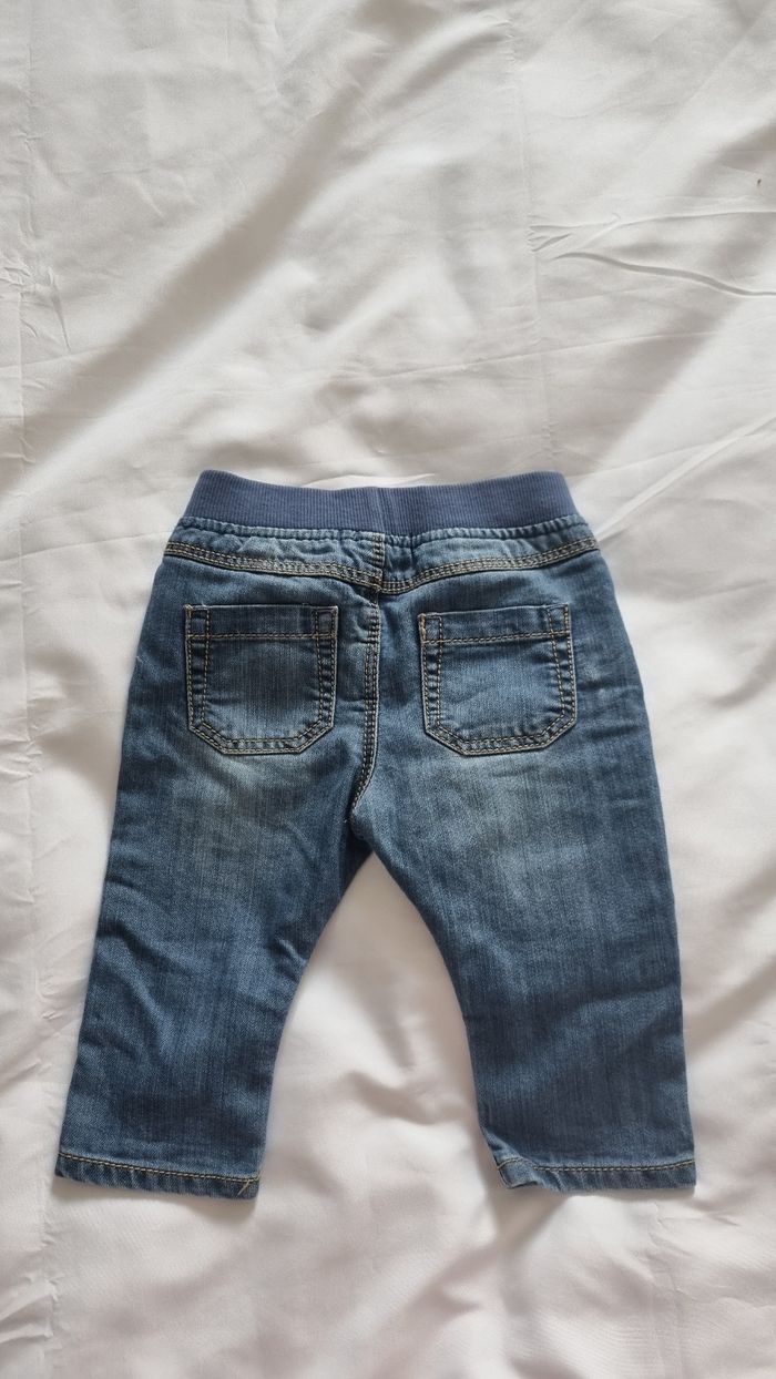 Jean bébé Obaîbi Taille Élastiquée  Denim - photo numéro 3