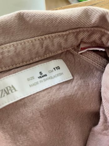 Robe en jeans parme Zara 