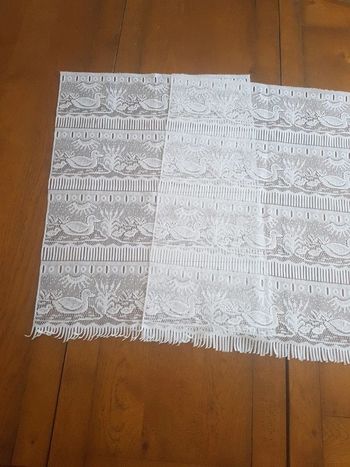 Lot 2 rideaux 45 H 60 cm