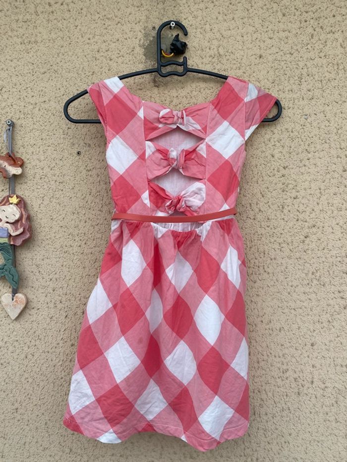 Très belle robe vichy doublé 6 ans - photo numéro 6