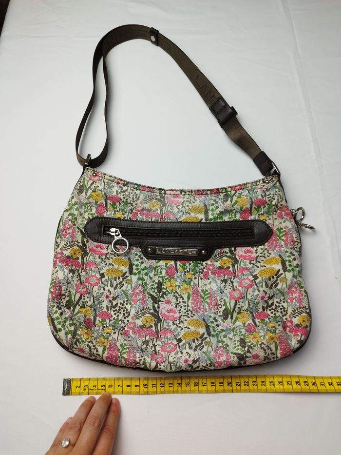 Sac à bandoulière Lancaster tissu fleuri - photo numéro 6
