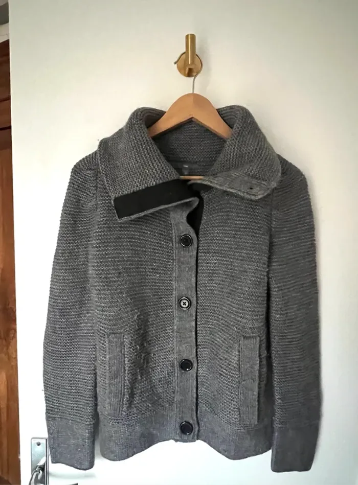 Gros gilet à col roulé en laine et alpaga Gap taille XS/S - photo numéro 4
