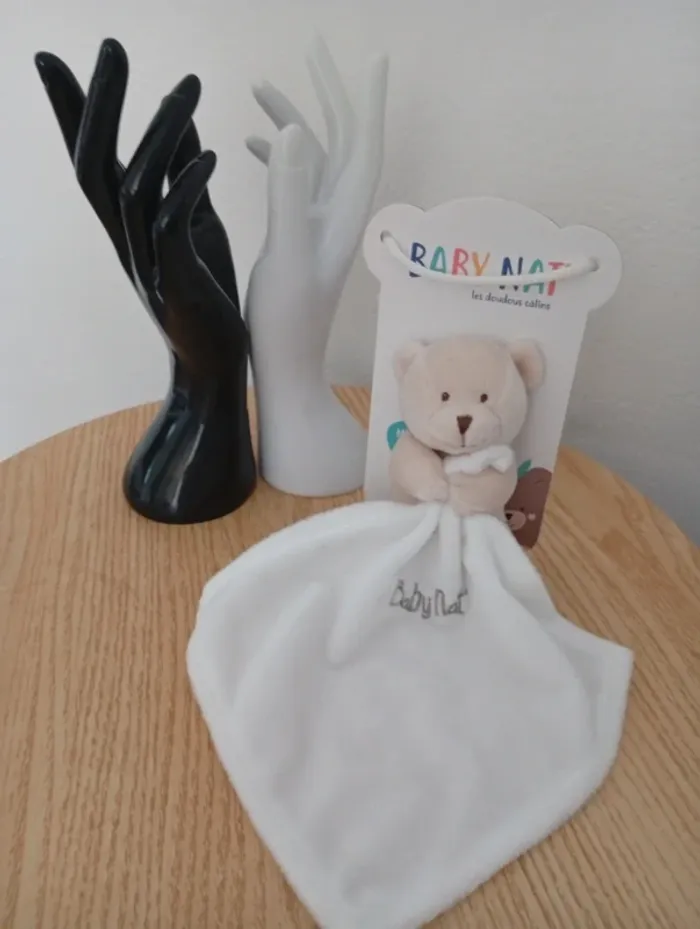 Peluche naissance ours baby nat doudou câlin