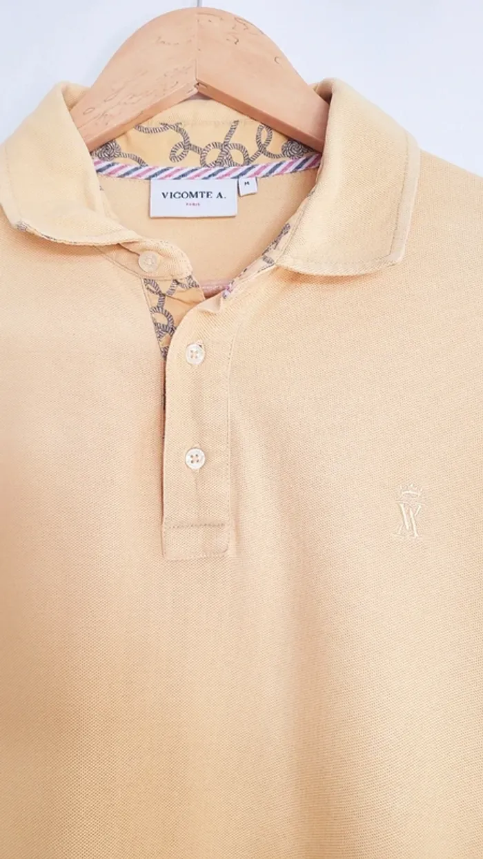 Polo manches courtes jaune Vicomte A taille M - photo numéro 2