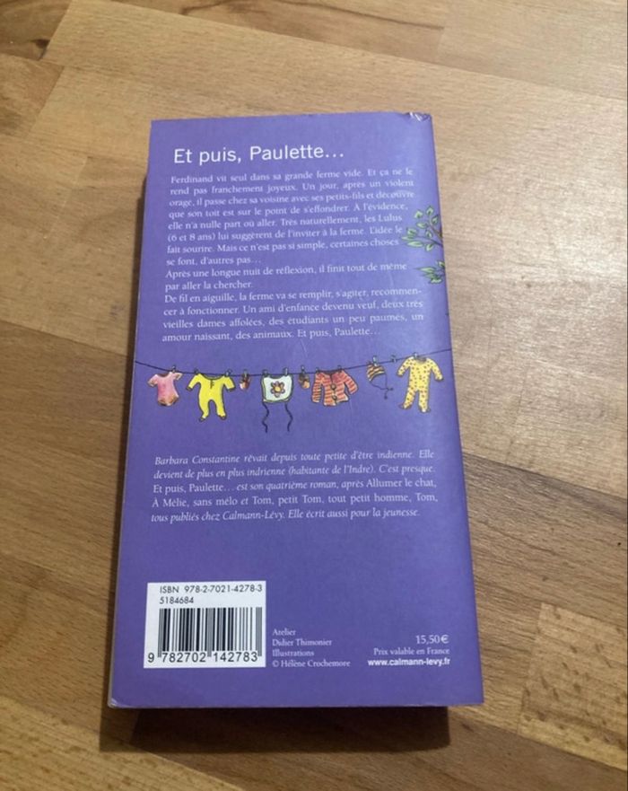 Livre Et puis Paulette… de Barbara Constantine - photo numéro 2