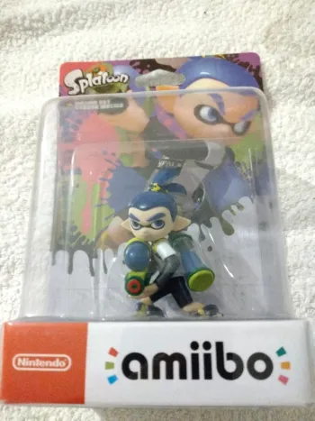 Amiibo Inkling Boy bleu . Splatoon . Neuf scellé