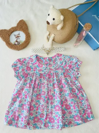 🌸 Blouse Liberty Cupcake – Édition Duckadilly