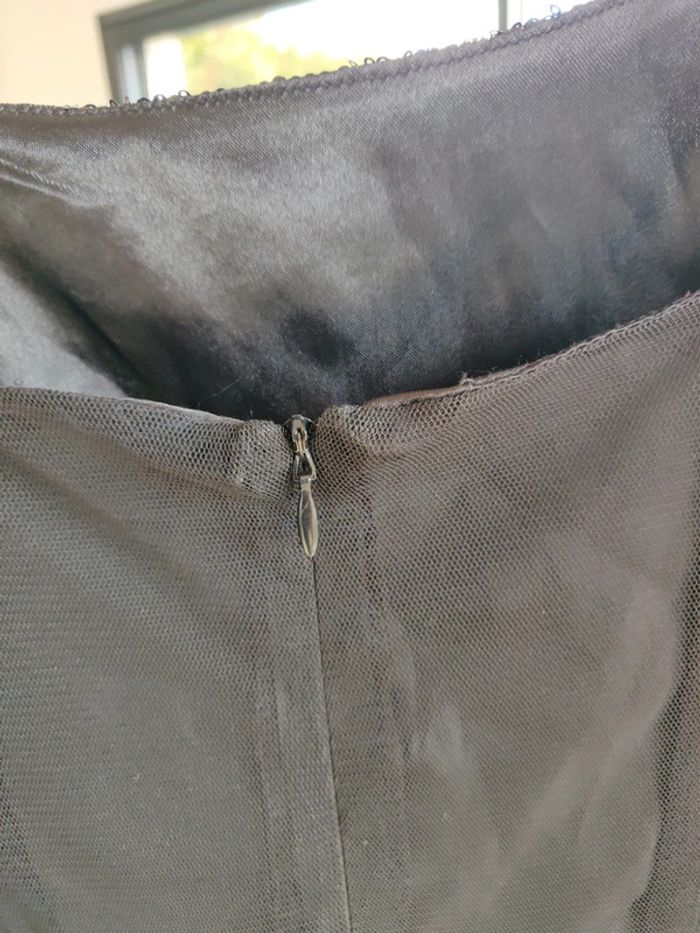 Robe de bal robe de soirée taille 14 ans à bretelles sequins et têtes de mort - photo numéro 10