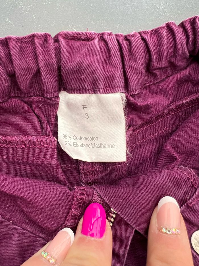 Jean violet - petites étoiles - photo numéro 5