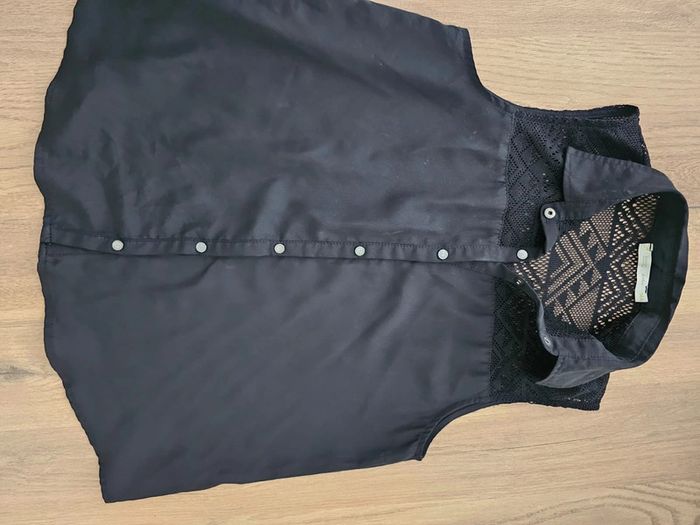 Chemisier blouse fille noir 14 ans - photo numéro 10