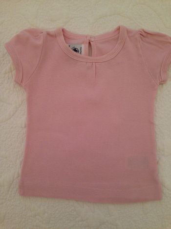 Tee-shirt Rose pour petite fille de 12 Mois