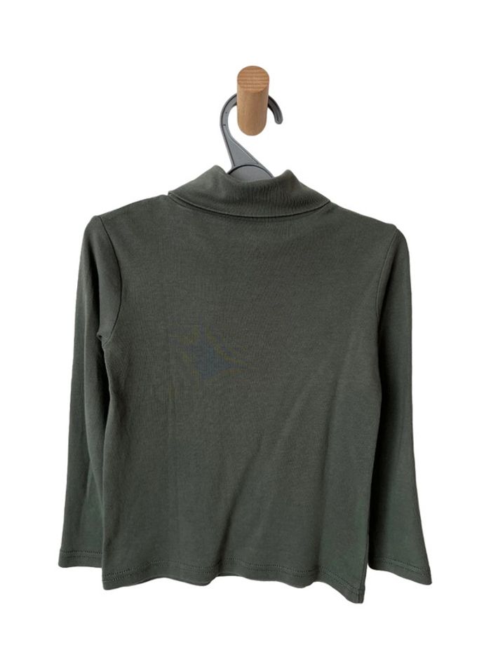 Sous-pull / T-shirt col roulé kaki à manches longues - Okaïdi 5 ans (110cm) - photo numéro 2