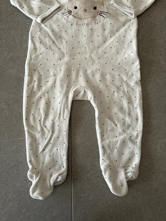 Pyjama velours bébé fille 9 mois gemo - photo numéro 5