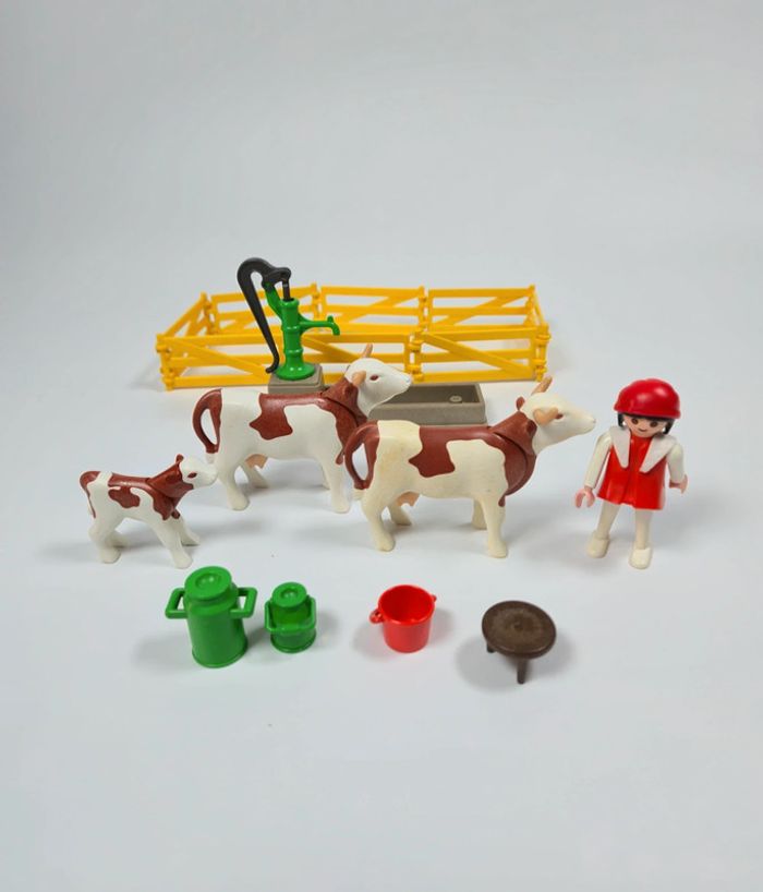 Playmobil Mangeoire avec Vaches à lait - photo numéro 5