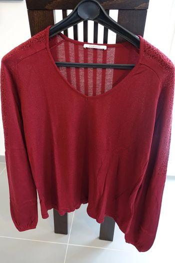 Pull Camaïeu bordeaux