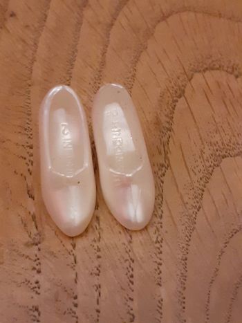 🎀 chaussures blanc nacré poupée barbie Disney princesse