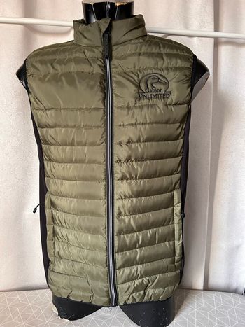 Blouson doudoune sans manche kaki gabion M Pen Duick