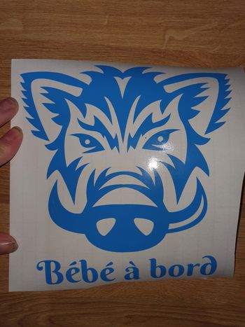 Stickers voiture sanglier