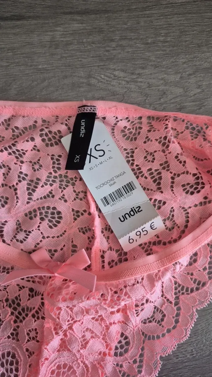 Tanga rose Undiz Taille XS - photo numéro 3