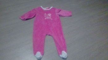 12 mois Grenouillère en velours fille chaude et douce  tissaia (automne-hiver)