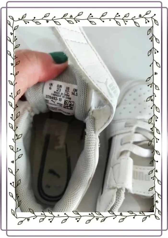 Lot de 2 paires de chaussures puma et converse bon état mais quelques tâches, taille 23 - photo numéro 9