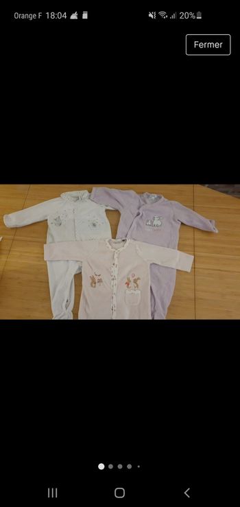 Lot de 3 pyjamas bébé