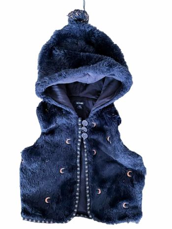 18 mois fille manteau gilet sans manche à capuche