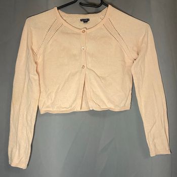 Boléro rose pâle »Kiabi »manches longues