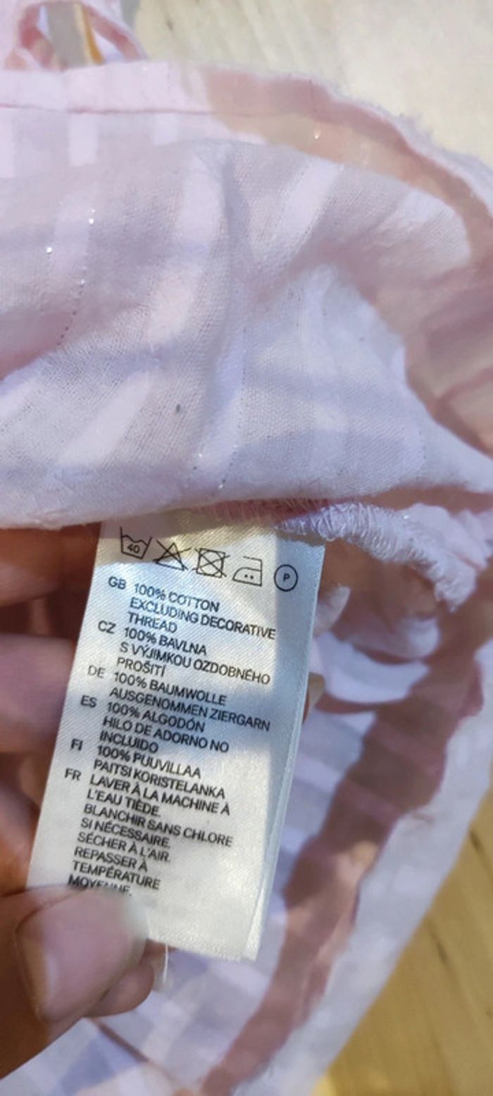 Petit haut rose pâle avec fils argentés - photo numéro 4