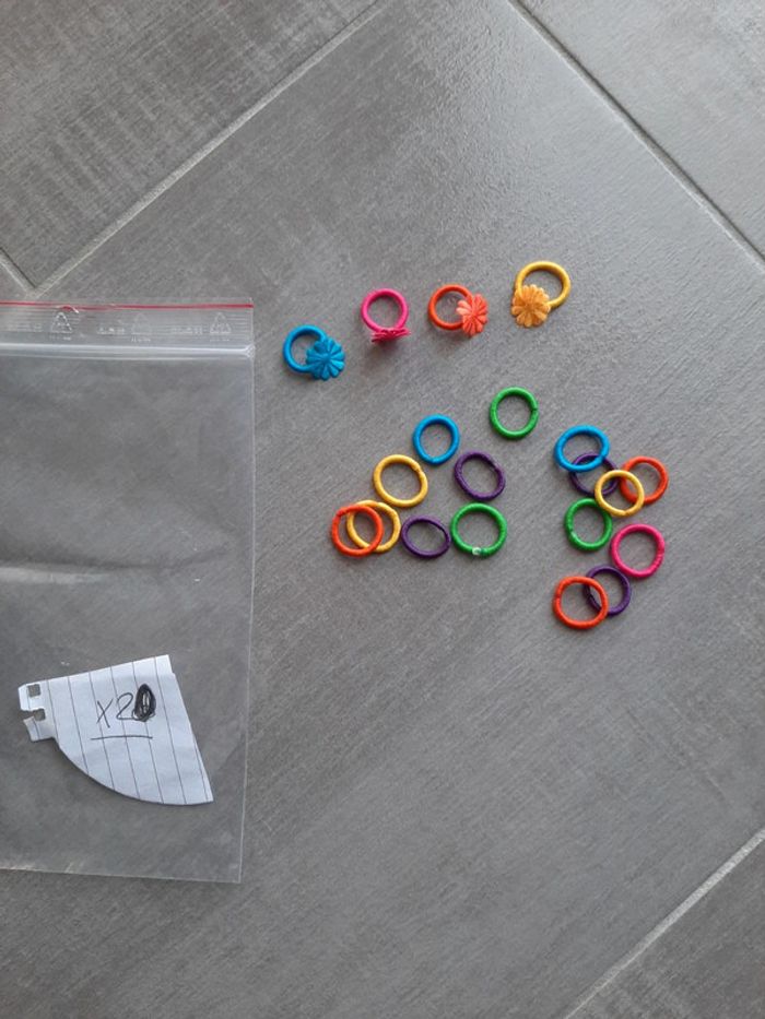 lot mini élastiques cheveux