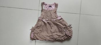 Robe à bretelles avec doublure 18 mois