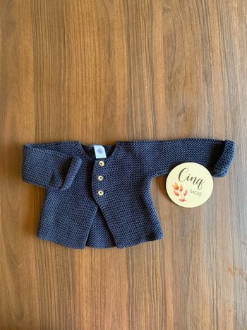 Gilet Metit Bateau bleu maille 6 mois