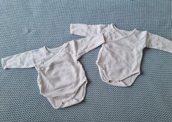 Lot de 2 bodies blancs