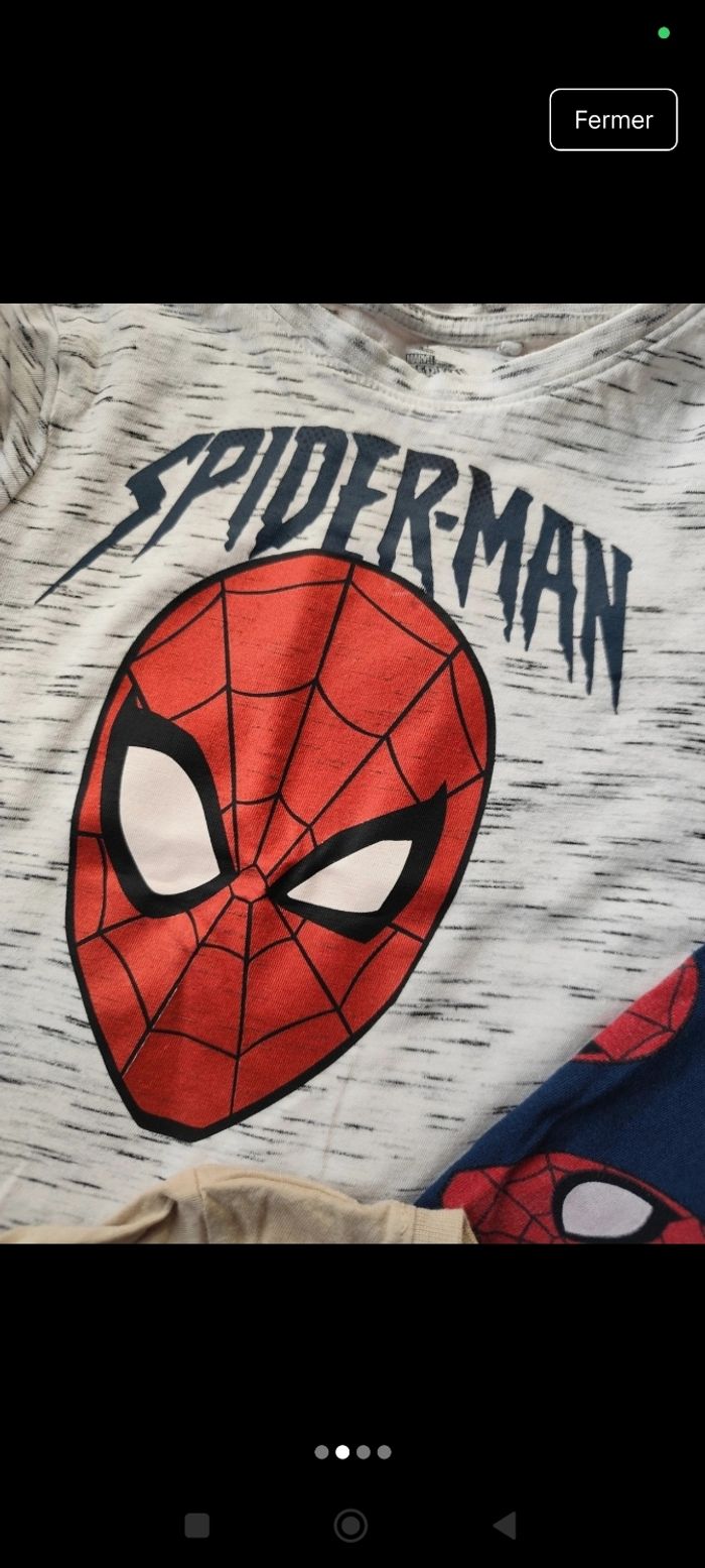 Lot t shirt garçon spider man - photo numéro 2
