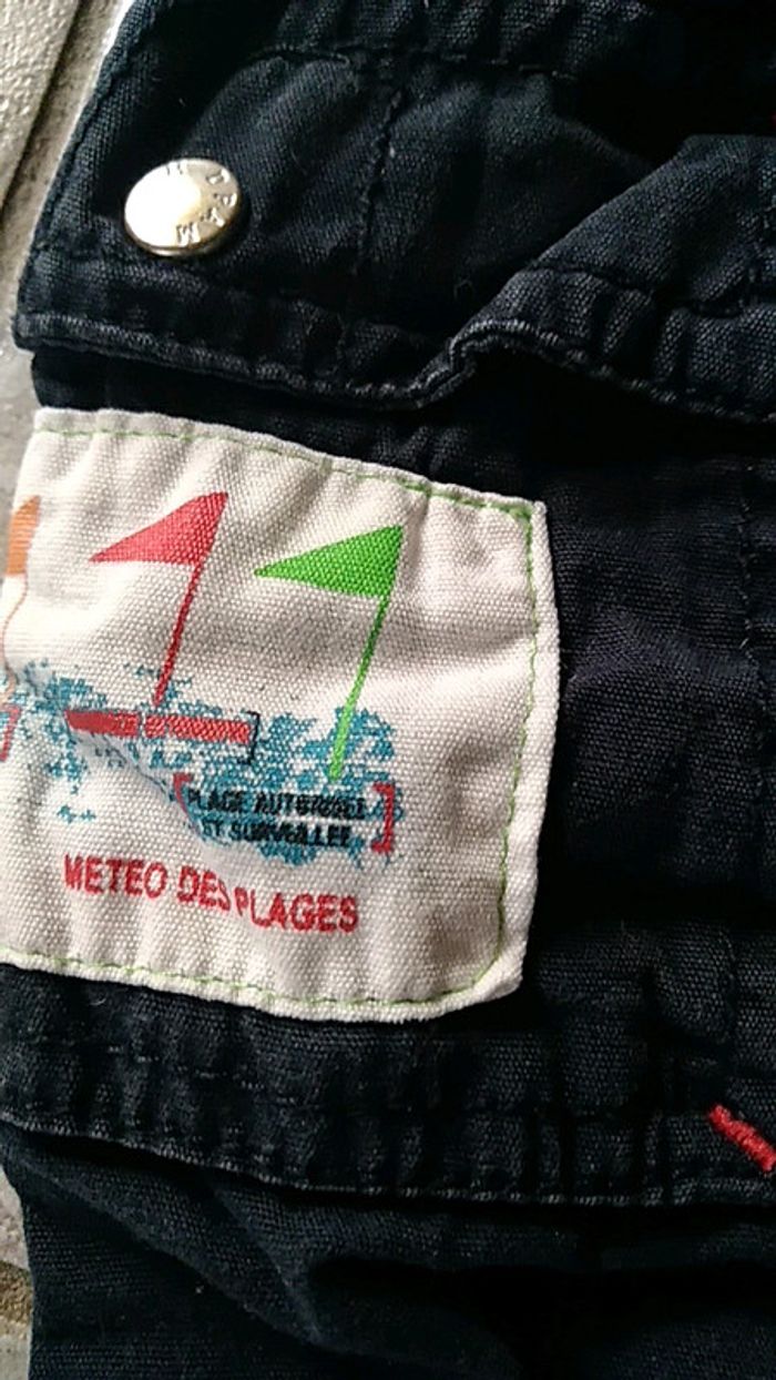 Bermuda DPAM garçon 12 mois bleu foncé - photo numéro 3