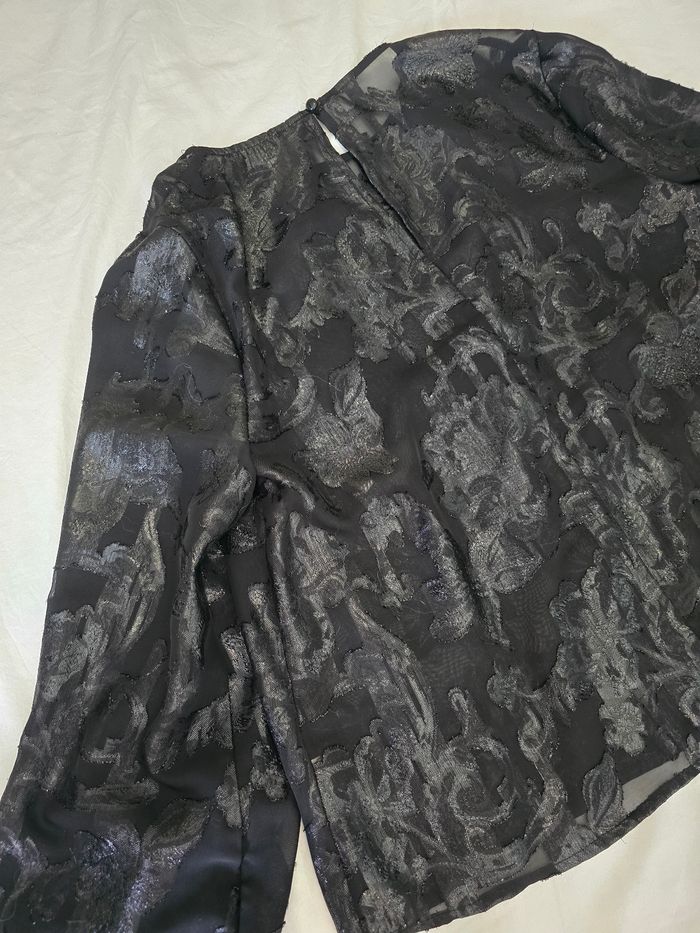 Blouse noir brillant - photo numéro 4