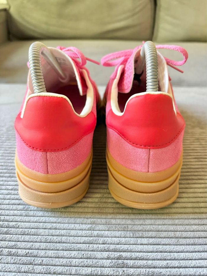 Chaussures adidas gazelle bold roses et rouges / taille 38 2/3 - photo numéro 4