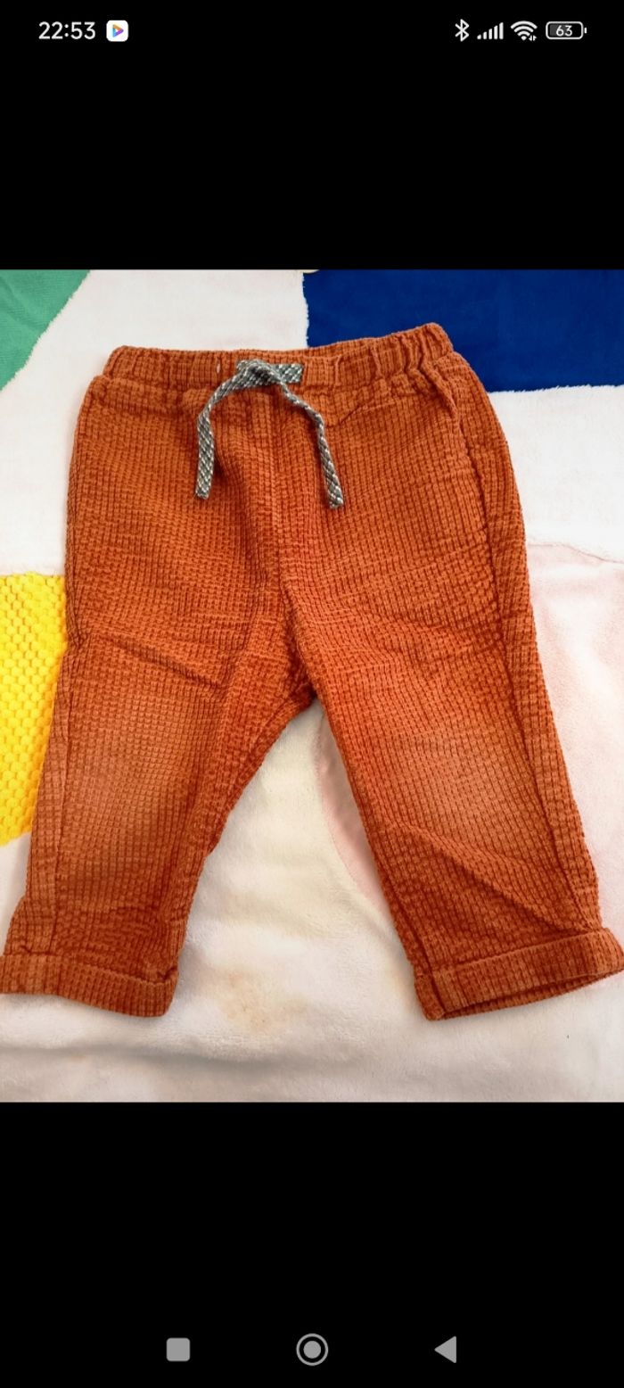 Pantalons velours 12 mois - photo numéro 3