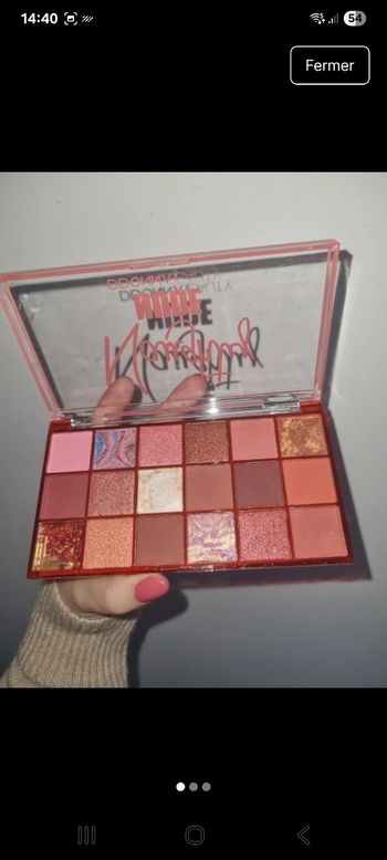 Palette fard à paupières