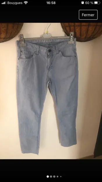 Pantalon bleu  Celio  Taille 38
