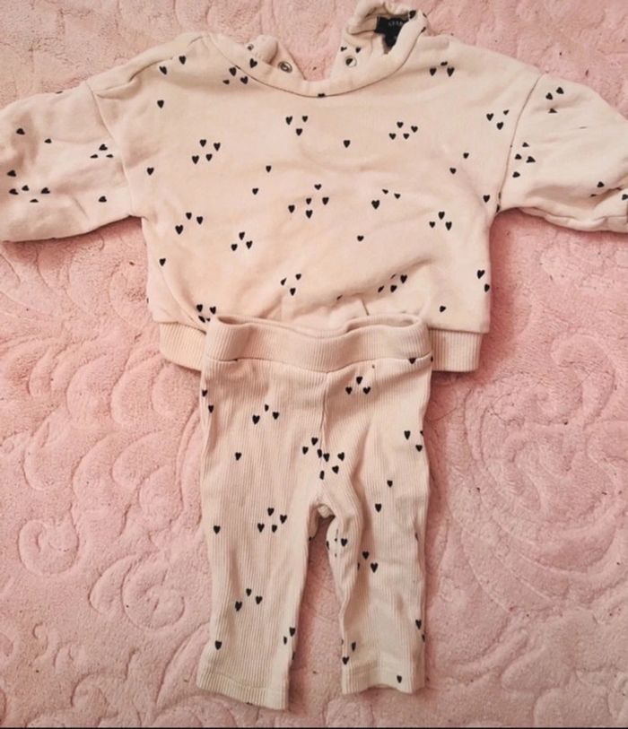 Ensemble pull leggings kiabi taille 1 mois