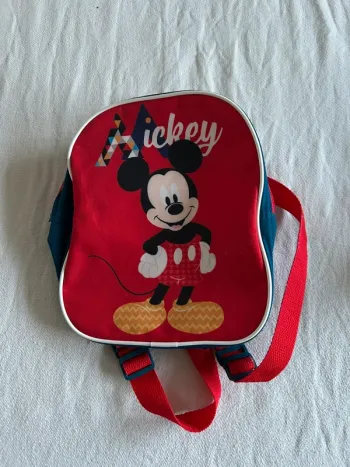 Sac à dos Mickey mousse Disney rouge et bleu