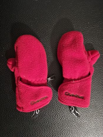 Moufles Quechua rouge 18 mois