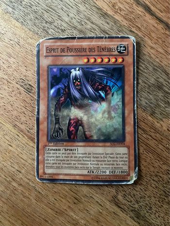 Carte Yu-Gi-Oh! Esprit de poussière des ténèbres SD2-FR004 1996